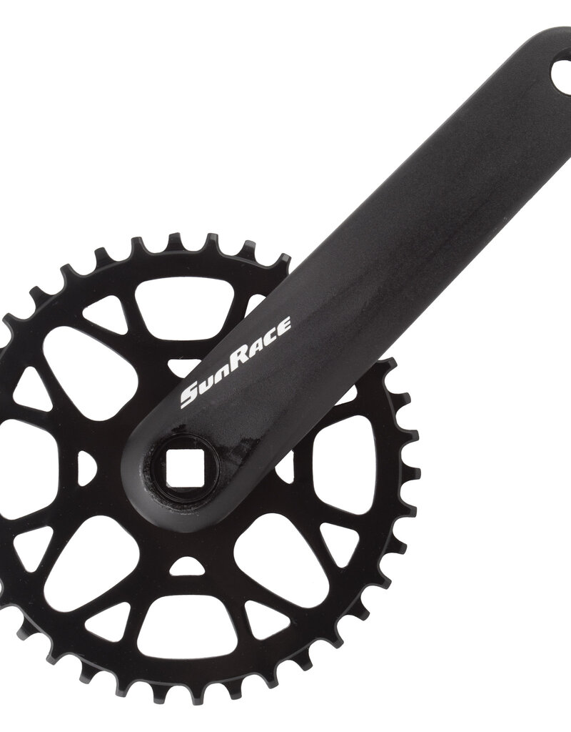SUNRACE Crankset FCM408, 175x38t Square Taper, Black