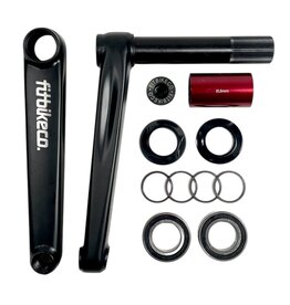 Fit Bike Co Boss-Less 2-Piece Indent Crank 24mm, 175mm, Black