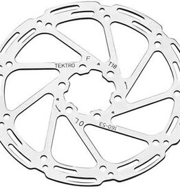 Tektro TR160-53 Disc Rotor, 160mm, 6-Bolt, 1.8mm, For 4-Piston Calipers, Silver