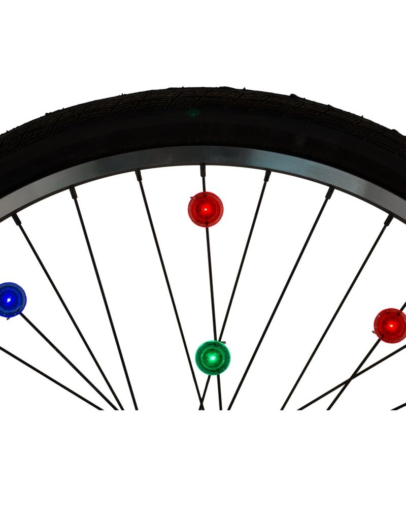 See'Em LED Mini Spoke Lights - 4 Pack - Assorted
