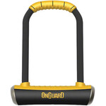 OnGuard PitBull Series U-Lock - 4.5 x 9", Keyed, Black/Yellow, Includes bracket