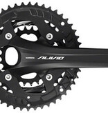 Shimano Shimano Alivio FC-T4060 Crankset - 175mm, 9-Speed, 48/36/26t, 104/64 BCD, Hollowtech II Spindle Interface, Black