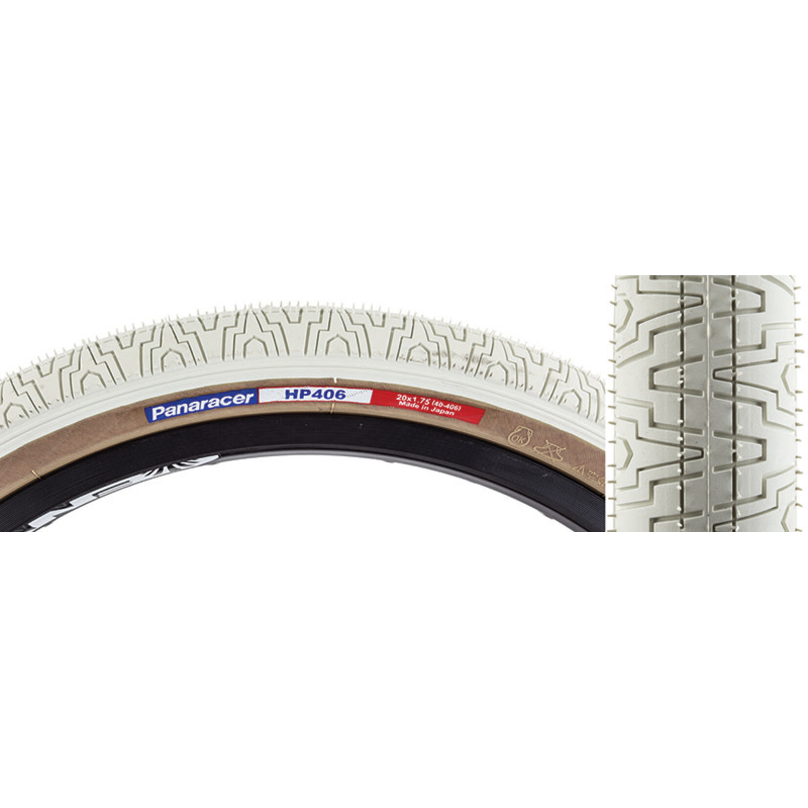 Panaracer 20x1.75 Panaracer Tire HP406 Wire Bead w/Skinwall