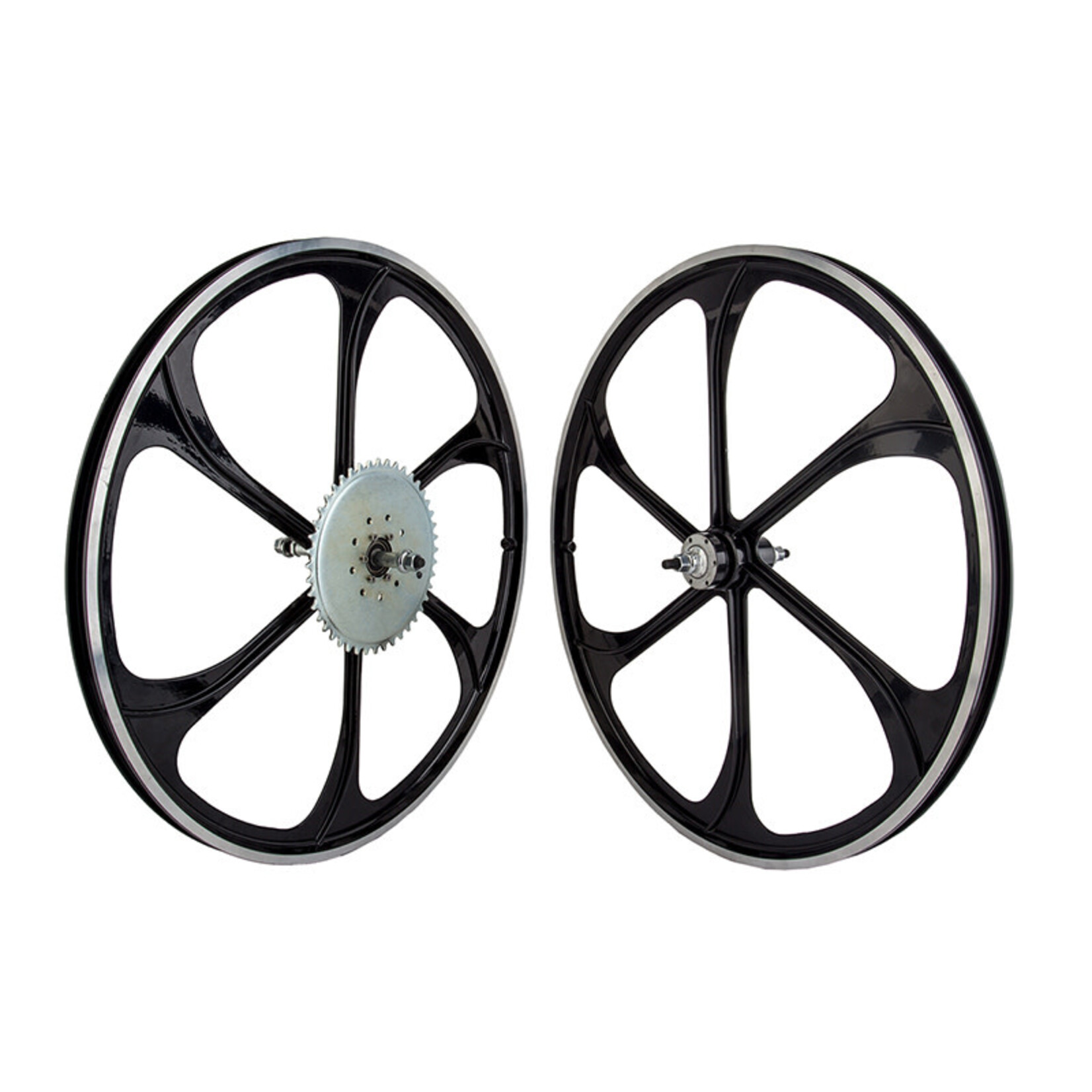 Motorbike Axle Set, Front and Rear, 3/8" for Mag Wheels 135x180mm, 100x155mm
