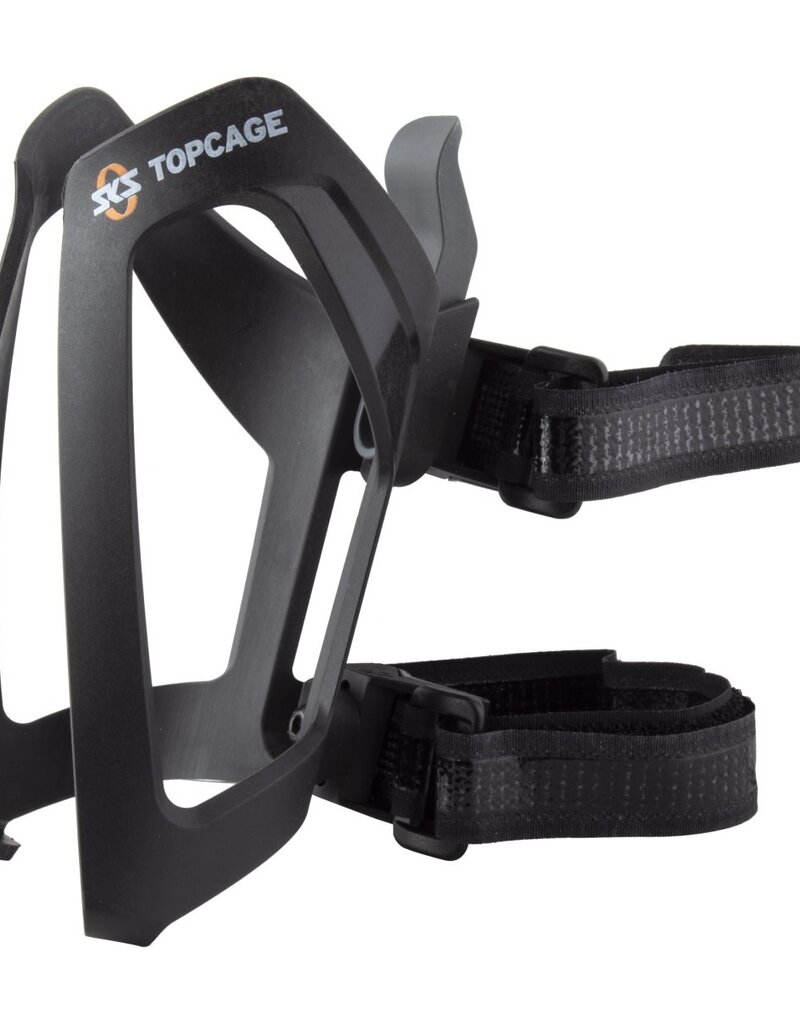 SKS Anywhere Mount Topcage Water Bottle Cage - Strap-On, Black