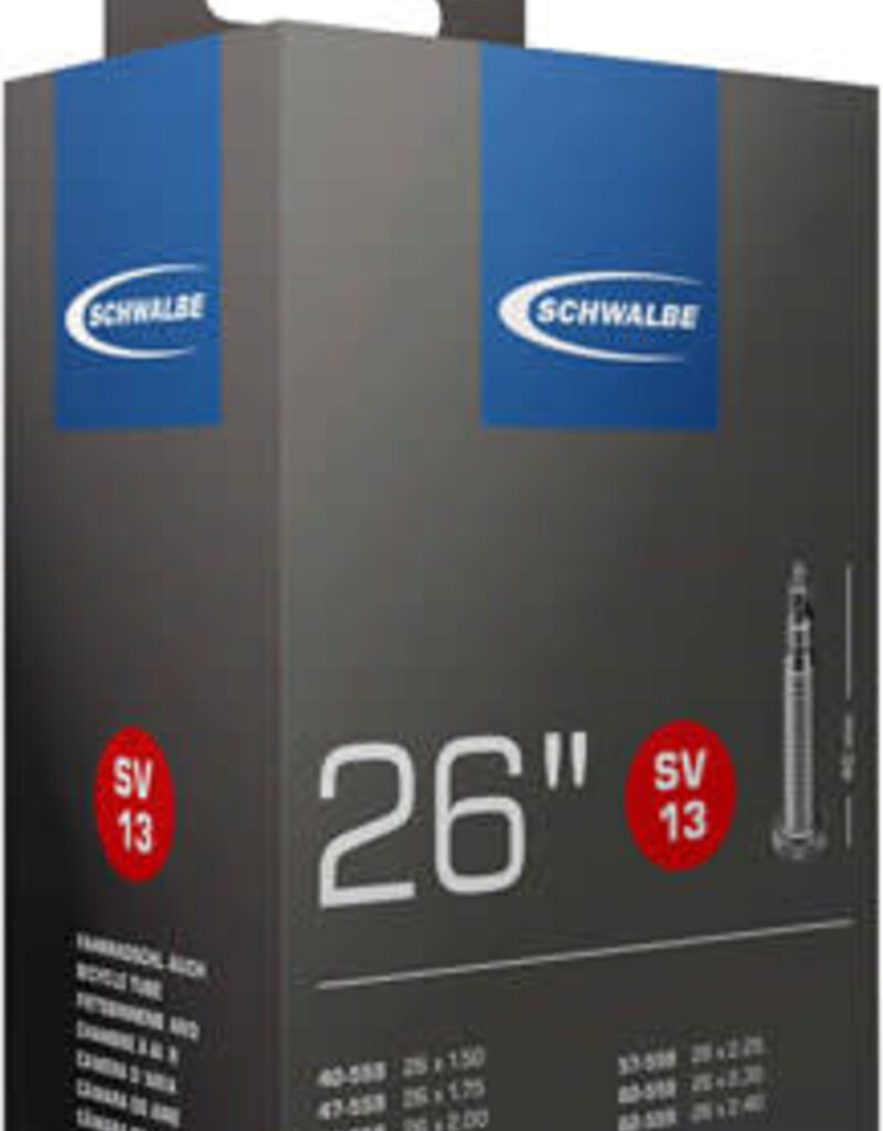 Schwalbe 26x1.5-2.5 Schwalbe Standard Tube, 40mm Presta Valve