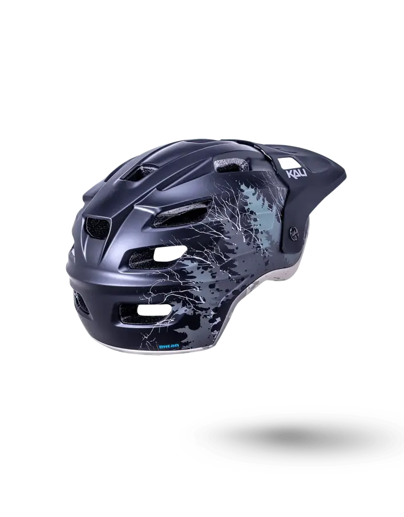 Kali Protectives Maya 3.0 Artist Series Helmet, Black Forrest Matte, L/XL