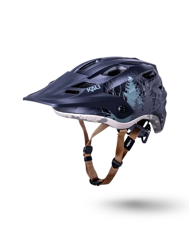Kali Protectives Maya 3.0 Artist Series Helmet, Black Forrest Matte, L/XL