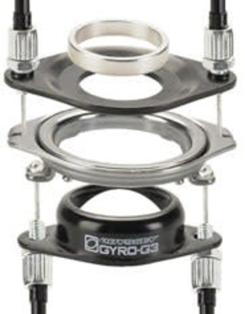 Odyssey Odyssey Gyro3 1-1/8" detangler Black, Fits specific headsets