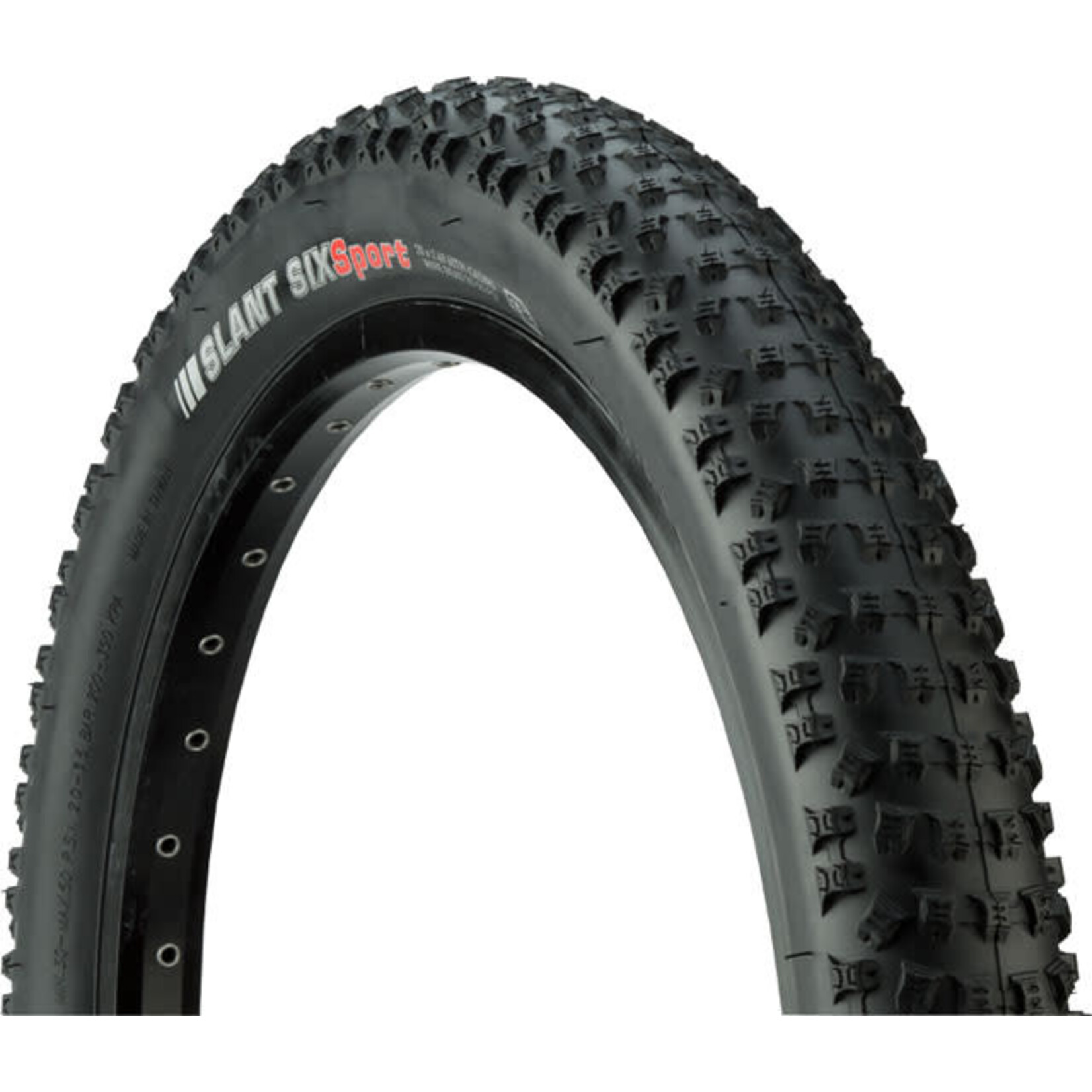 Kenda 20x2.6 Kenda Slant 6 Tire, Clincher, Wire, Black