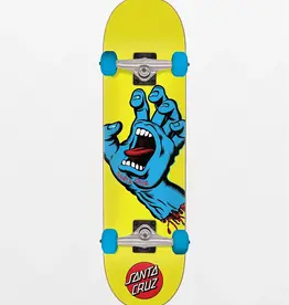 Santa Cruz Skateboard, Screaming Hand, Yellow, Complete
