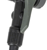 Topeak Joeblow Mtn II Floor Pump Steel Barrel, Plastic Base, 60psi 4bar, 3.5 Gauge, Twinhead