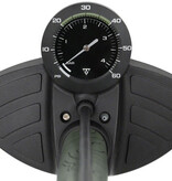 Topeak Joeblow Mtn II Floor Pump Steel Barrel, Plastic Base, 60psi 4bar, 3.5 Gauge, Twinhead