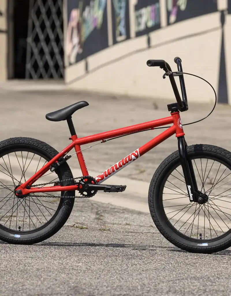 Sunday Sunday Blueprint BMX, Gloss Fire Engine Red, 20tt