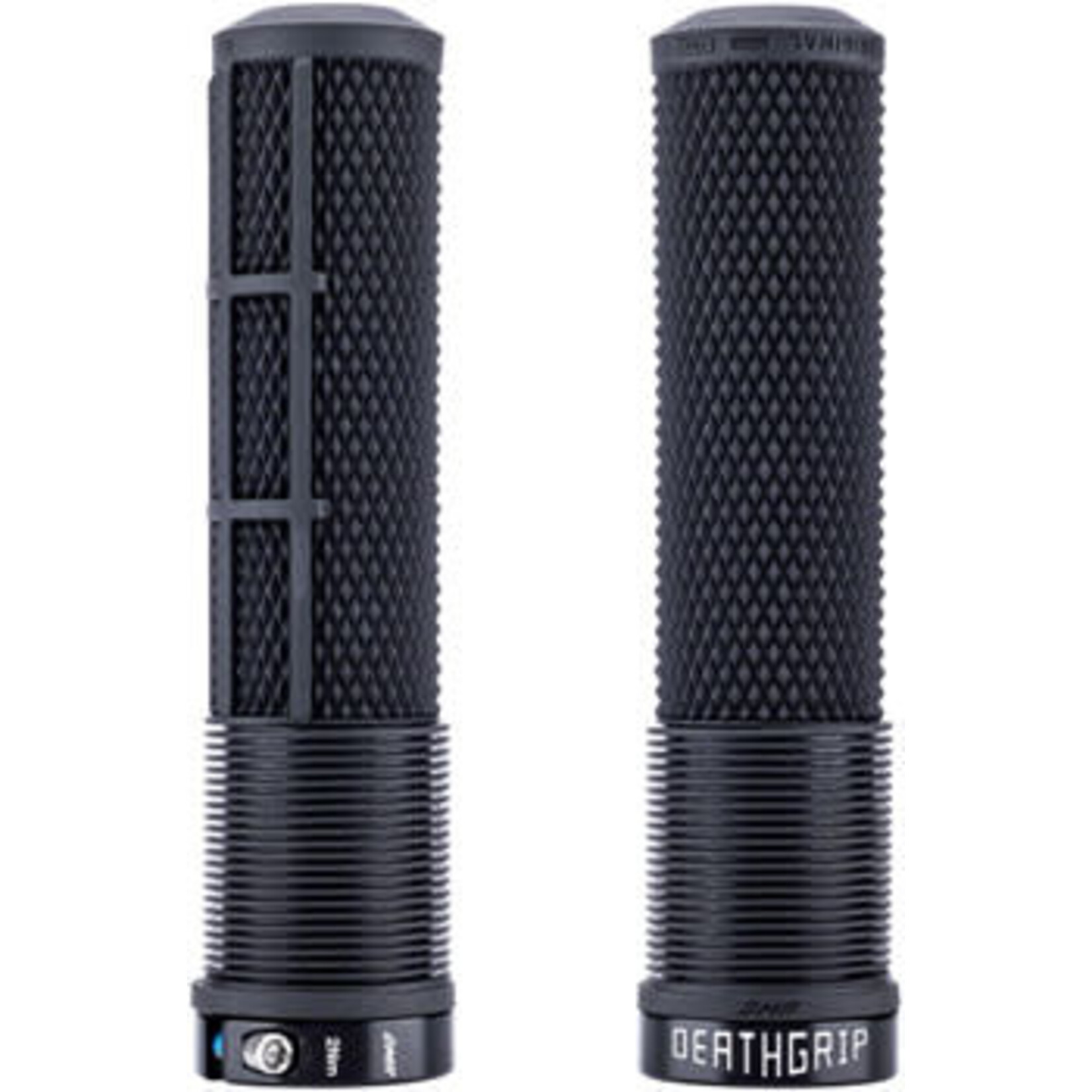 DMR DMR DeathGrip 2 Flangeless Grips - Thin, Lock-On, Black
