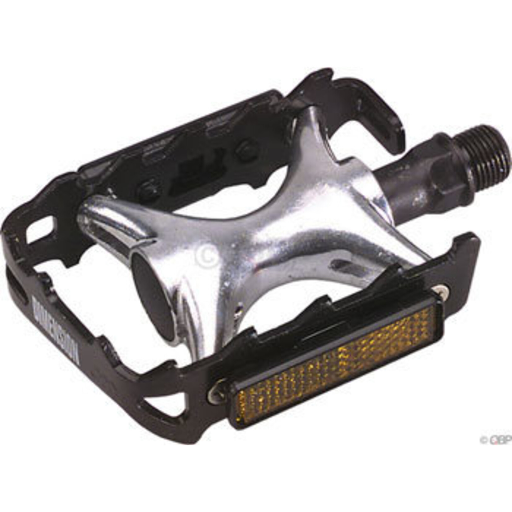 Dimension Compe Pedals Black/Silver (alloy body)