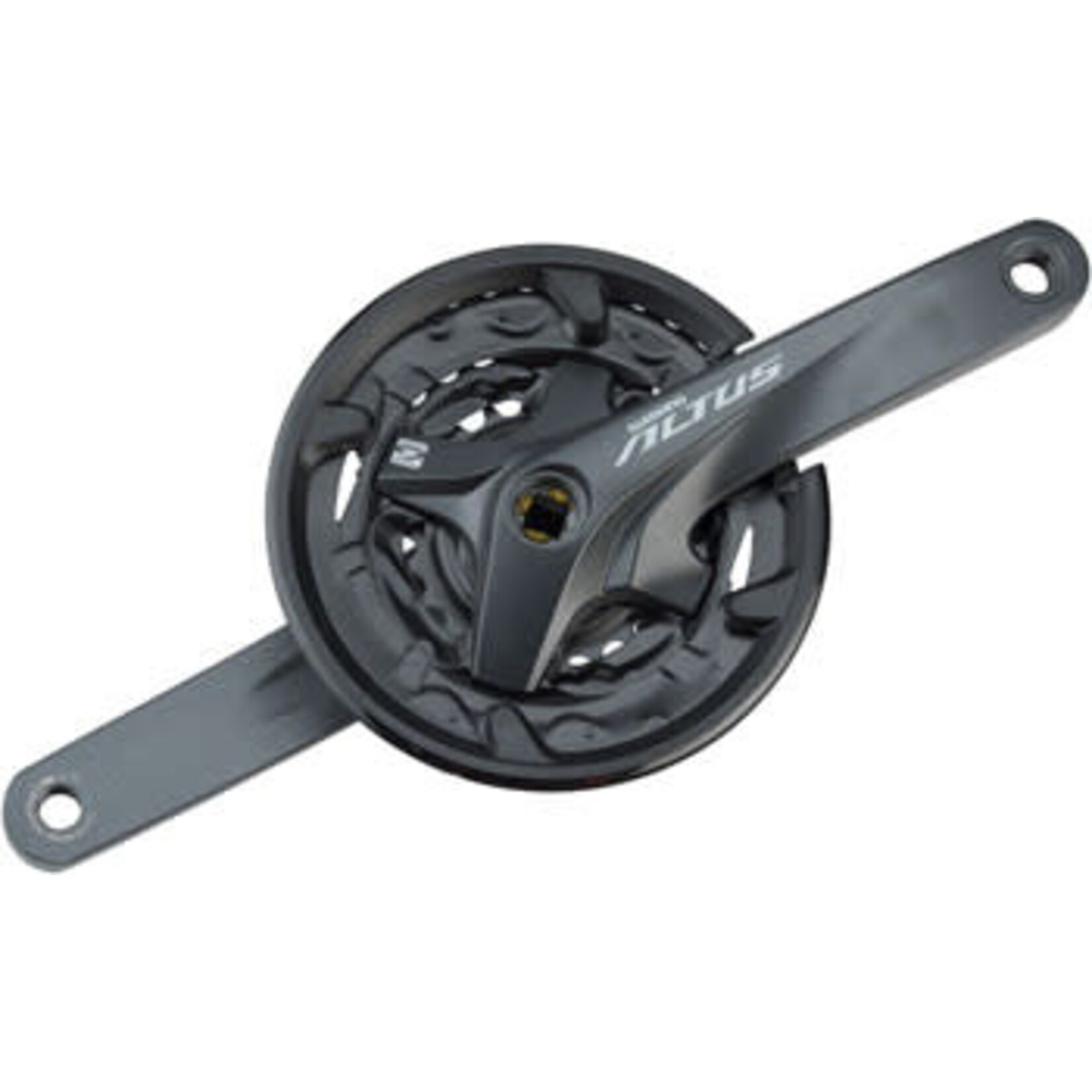Shimano Shimano Altus FC-M2000 Crankset - 170mm, 9-Speed, 40/30/22t, Riveted, Square Taper JIS Spindle Interface, Black