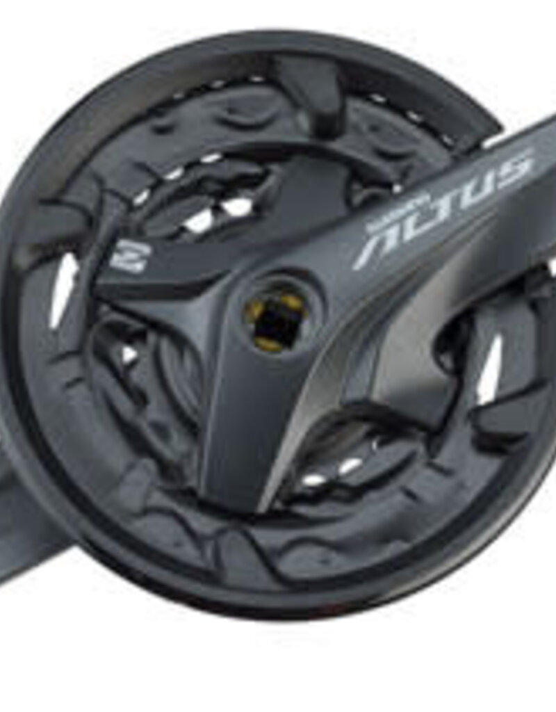 Shimano Shimano Altus FC-M2000 Crankset - 170mm, 9-Speed, 40/30/22t, Riveted, Square Taper JIS Spindle Interface, Black