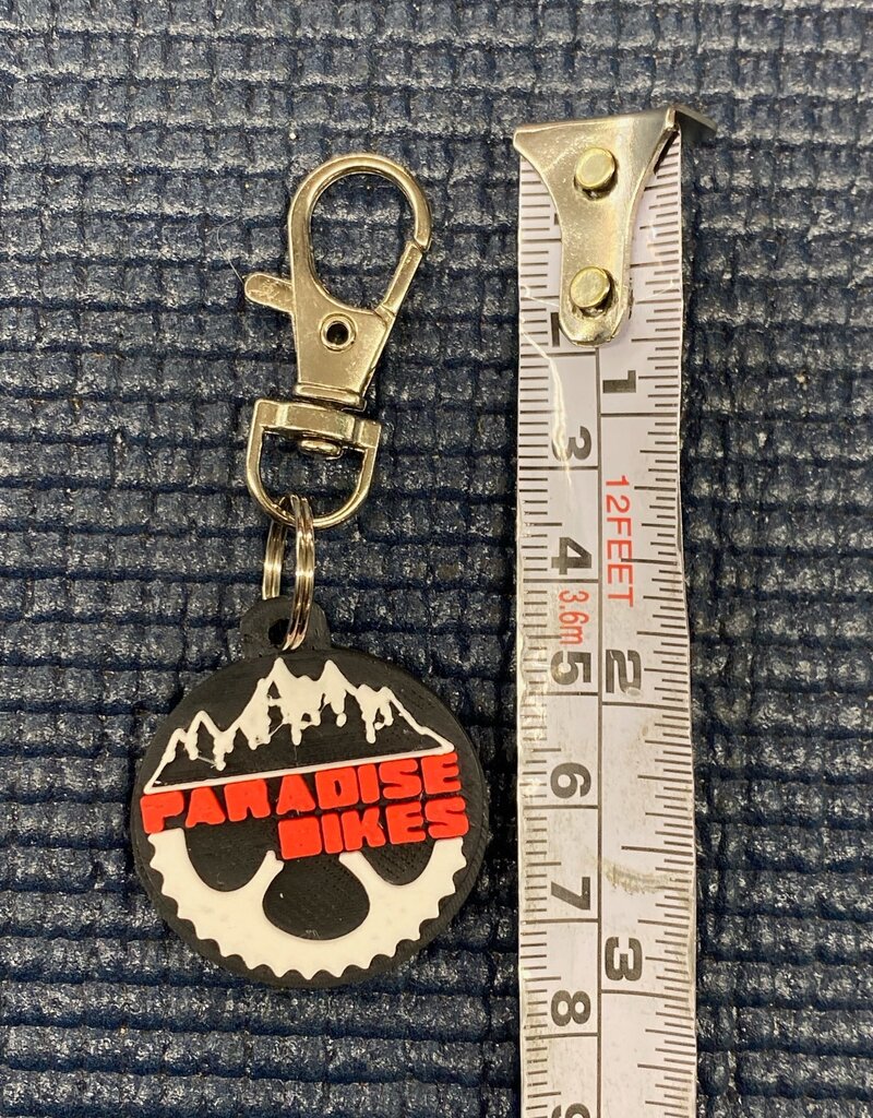 Paradise Bikes Paradise Bikes Logo Keychain