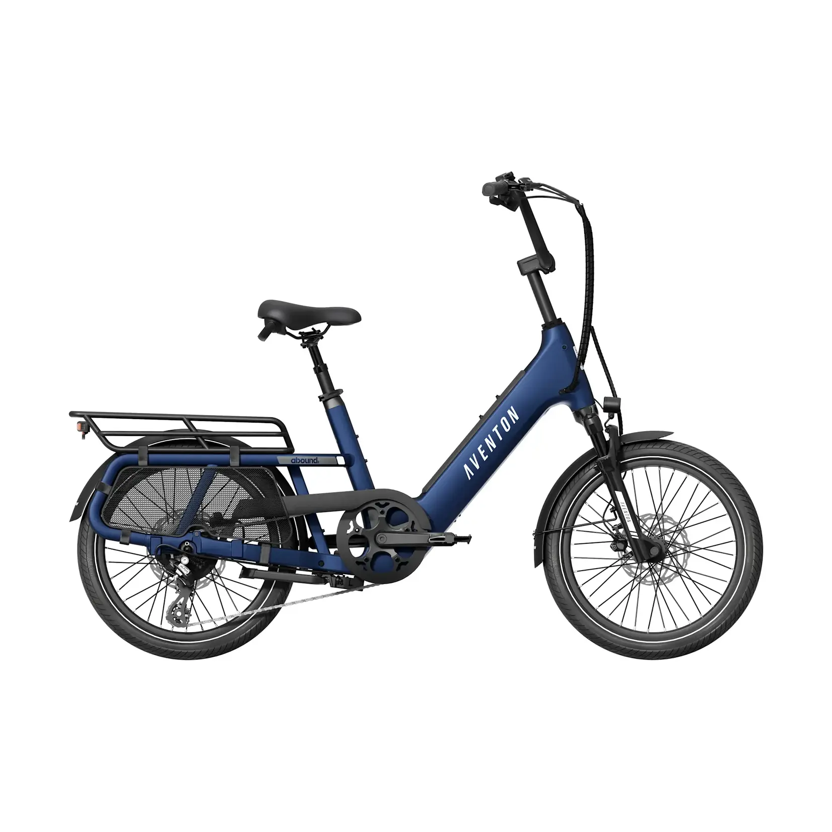 Aventon Abound SR Cargo eBike, Cobalt Blue