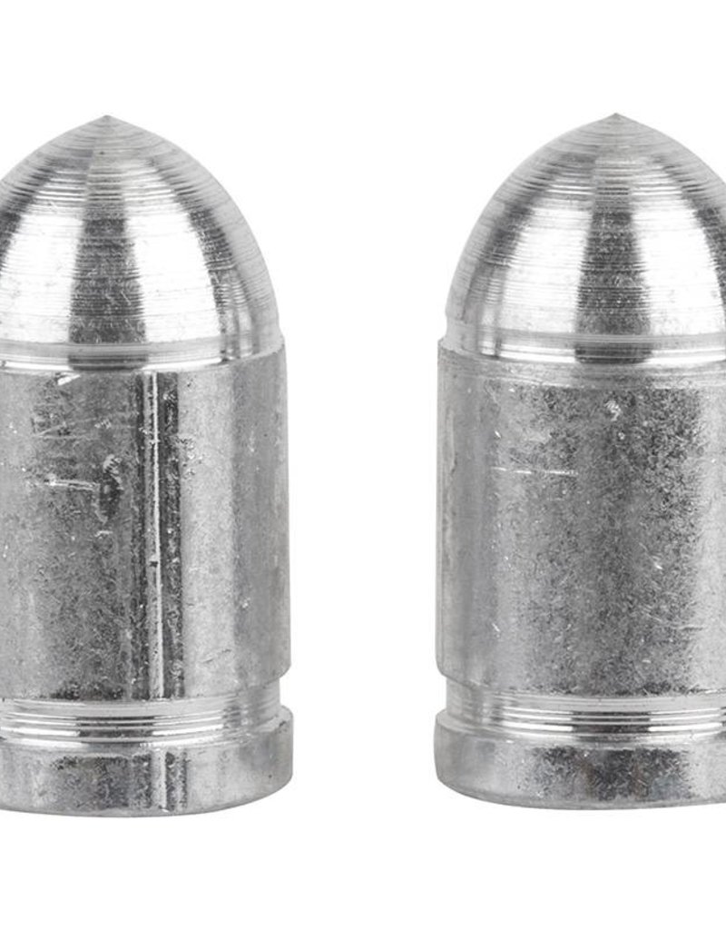 Trik Topz Trik Topz Valve Caps Presta Bullet Silver 1pr
