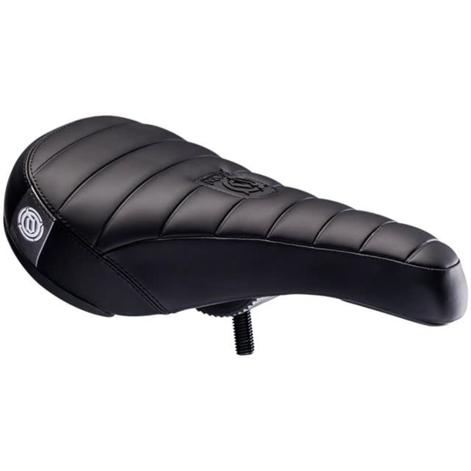 Deity Components Deity Frisco Pivotal Saddle: Black/Stealth Graphics