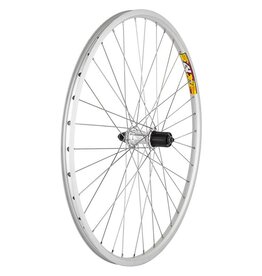 26x1.5 (559x19) Weinmann ZAC19 Rear Wheel Silver 36h, 8-10s Cassette, QR Silver 135mm