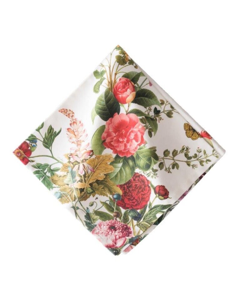 Field of Flowers White Napkin