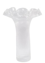 Vietri Hibiscus Glass Large Striped Vase
