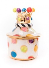 Mary Rose Young Tiny Lidded Pot Crown Rose