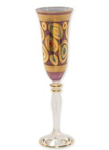 Vietri Regalia Purple Champagne Glass