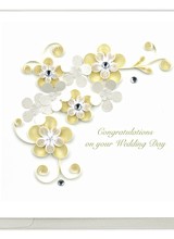 Quilling Card Floral Wedding