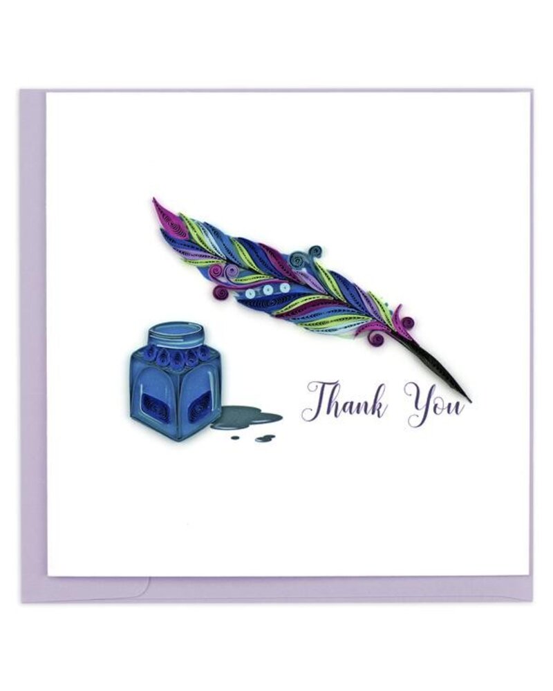 Quilling Card Thank You Quill & Ink