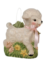 Bethany Lowe Designs Retro Lamb Easter Bucket