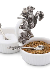 Arthur Court Designs Squirrel Double Salt Cellar