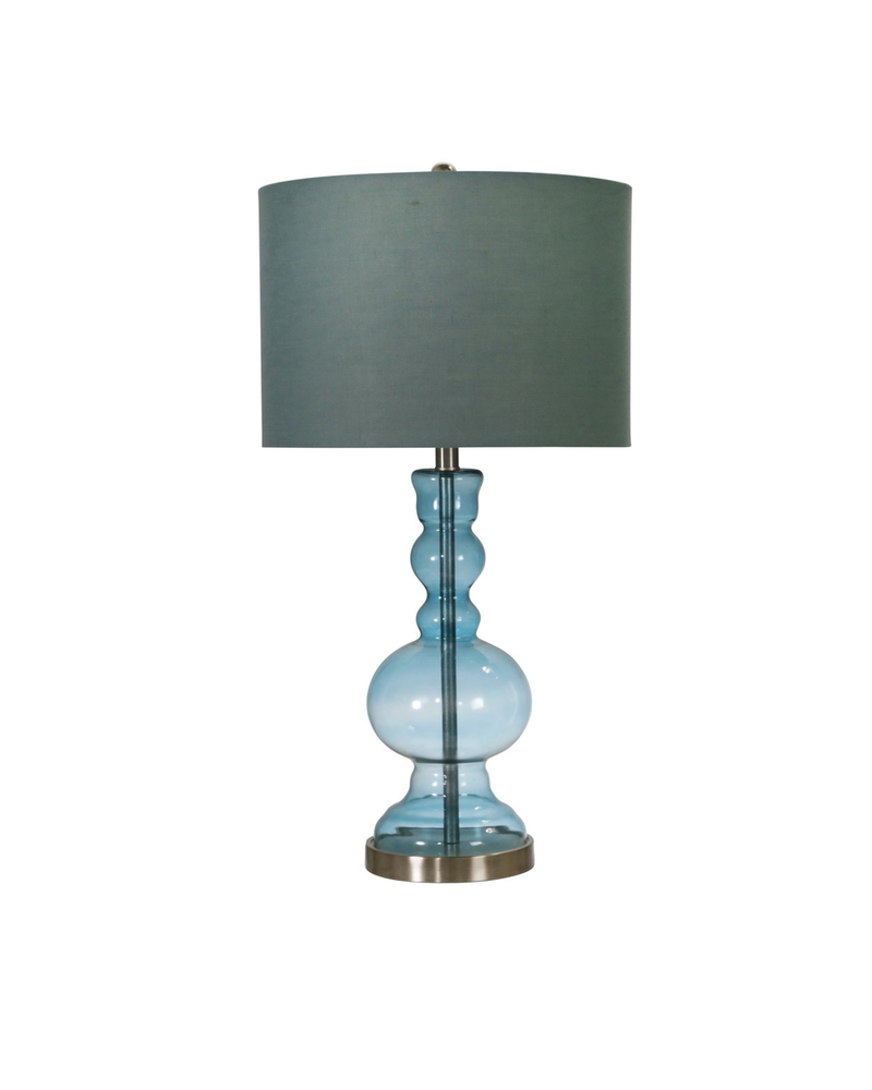 SageBrook Home GLASS 25" TABLE LAMPS, BLUE