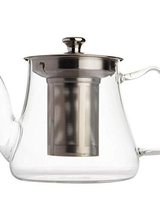 Vahdam Teas Radiance - Glass Tea Pot with Infuser