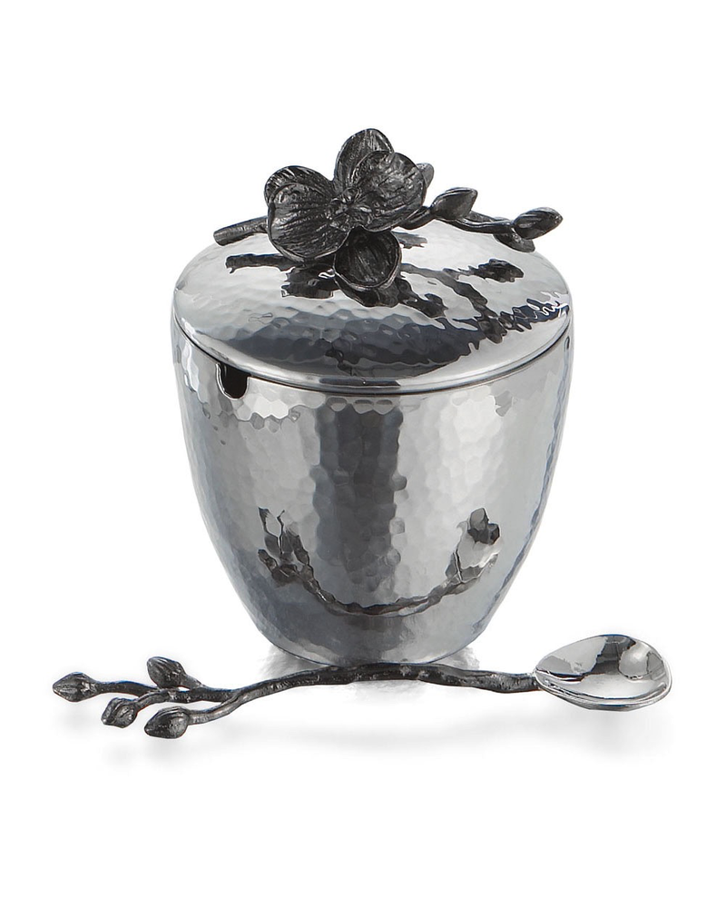 Michael Aram Black Orchid Mini Pot w/ Spoon