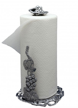 Arthur Court Designs Complement your Grape Collection with this elegant Paper Towel Holder from Arthur Court. <br />
<br />
Extending up from the openwork base, a realistic bundle of grapes and leaves stack on top of each other as a curvy vine emerges from the top. Another intricate coll