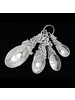 Arthur Court Designs Supply the ingredients for a beautiful cake with these elegant Grape Measuring Spoons from Arthur Court. <br />
<br />
Bundles of grapes, leaves and vines form the handles and give each spoon a unique grip. Handcrafted from lustrous aluminum, this four-piece set feat