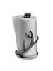 Arthur Court Designs Put flare behind your kitchen supplies with this Antler Paper Towel Holder from Arthur Court. <br />
<br />
An antler curves up the side of the paper towels as multiple points branch off its beam like an erupting flame. The handcrafted, aluminum design offers a uniqu