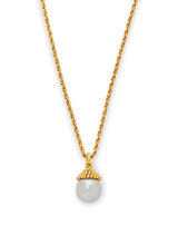 Julie Vos Florentine Charm Necklace Gold Pearl