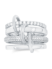 Crislu Q-Link Ring Platinum Sz 9
