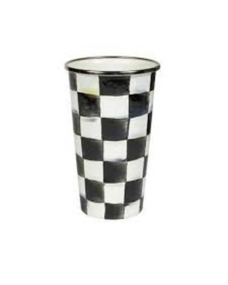 Mackenzie-Childs Courtly Check Enamel Tumbler - 20 ounce