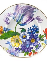 Mackenzie-Childs Flower Market White Dinner Plate