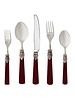 Rosanna Imports Napoleon Bordeaux 5pps<br />
Napoleon Flatware collection<br />
Material: 18/10 Stainless steel, ABS plastic handle<br />
Dishwasher safe<br />
Not suitable for microwaves