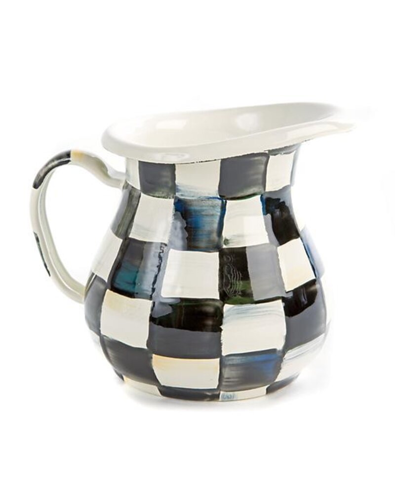 Mackenzie-Childs Courtly Check Enamel Creamer