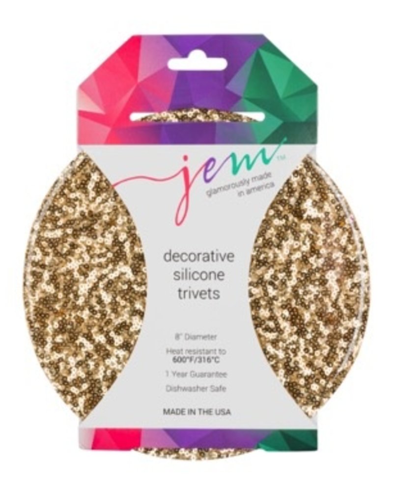Aprons Jem Morrison Gold Sequin Silicone Trivet
