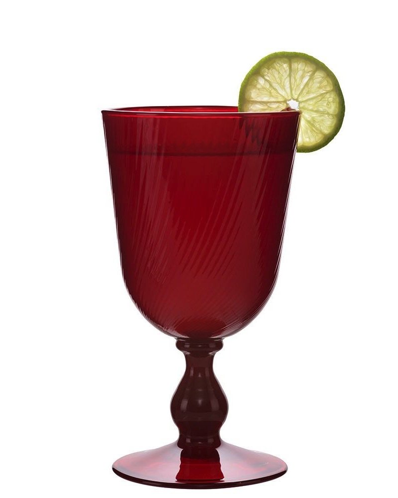 Arabella Ruby Footed Goblet
