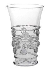 Make a personal statement with this exceptional glass whose intricate design details seem to bubble and brim with charm. Wonderfully adaptable for water, juice, cocktails or as an artful flower vase.